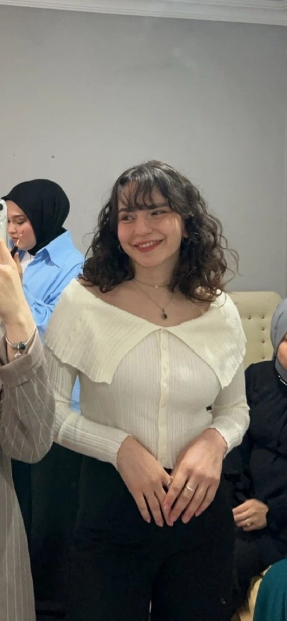 Pileli Yakalı Beyaz Mini Triko şık Kazak - Görsel 5