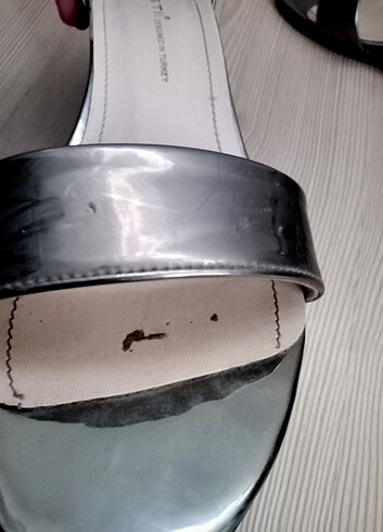 37 Beden gri Renk Topuklu ayakkabı 