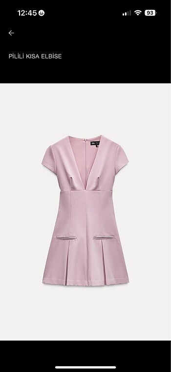 Pembe elbise zara