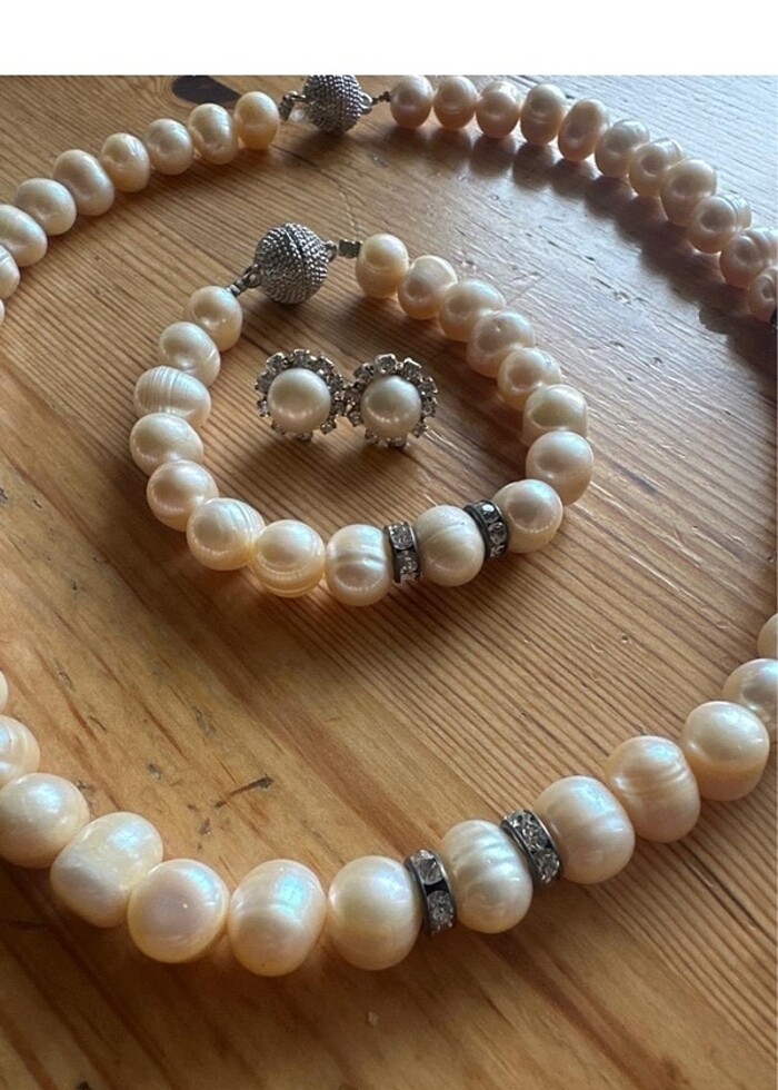 İnci kolye seti - Görsel 2