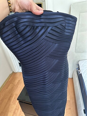 Straplez elbise - Görsel 5