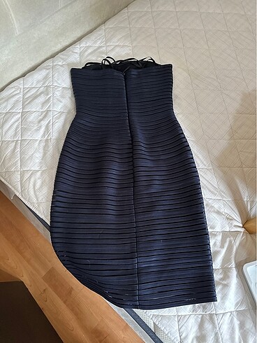 Straplez elbise - Görsel 3
