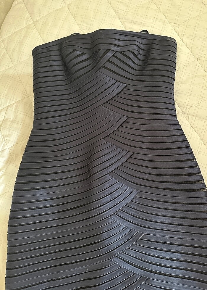 Straplez elbise - Görsel 2