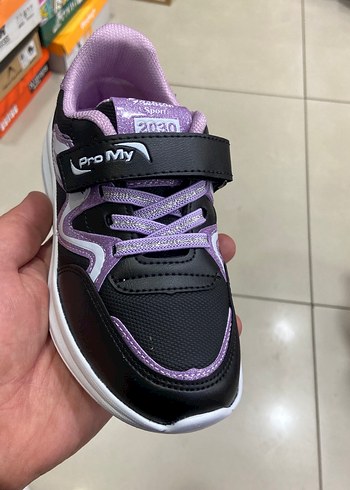 Siyh Mor Renkli Kız Çocuk Spor Ayakkabı ORYAPEDİK SUYA DAYANIKL - Görsel 2