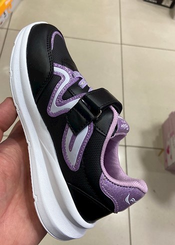 Siyh Mor Renkli Kız Çocuk Spor Ayakkabı ORYAPEDİK SUYA DAYANIKL - Görsel 3