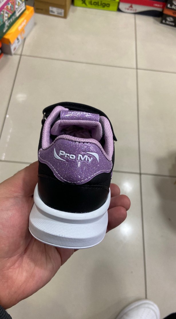 Siyh Mor Renkli Kız Çocuk Spor Ayakkabı ORYAPEDİK SUYA DAYANIKL - Görsel 4
