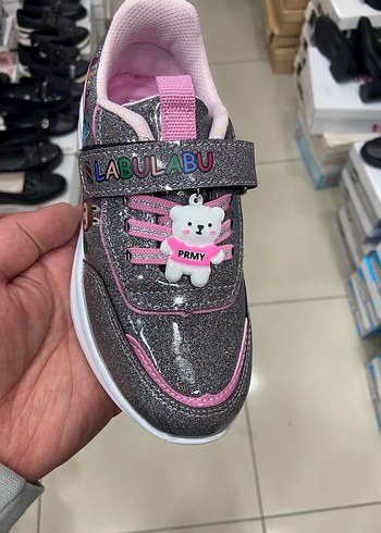 Kız Çocuk Çok Renkli Velcro Spor Ayakkabı - Görsel 6