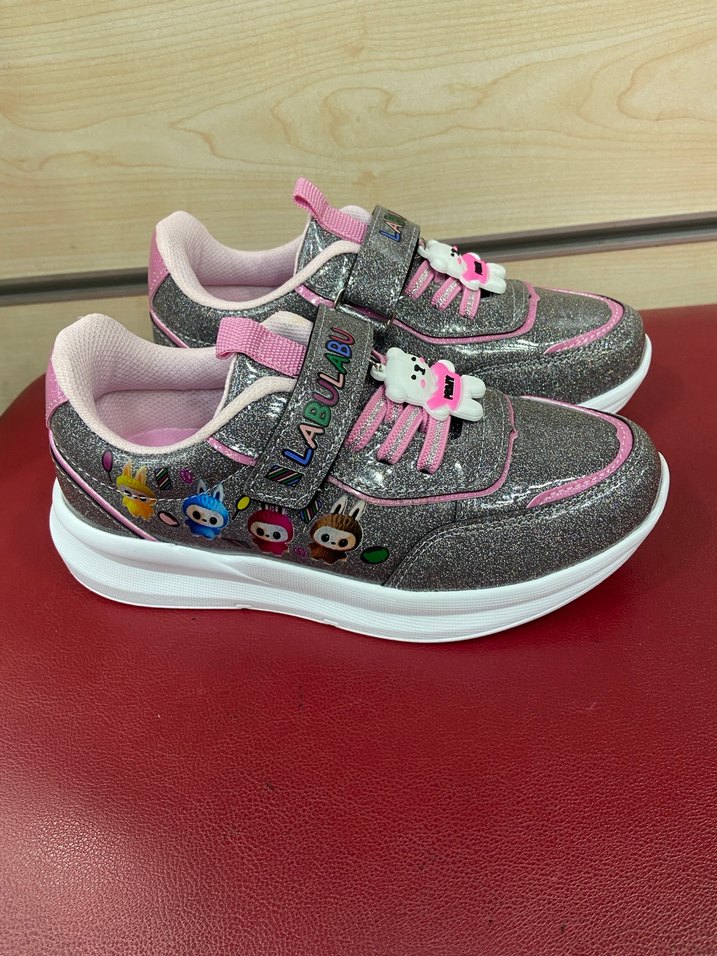 Kız Çocuk Çok Renkli Velcro Spor Ayakkabı - Görsel 5