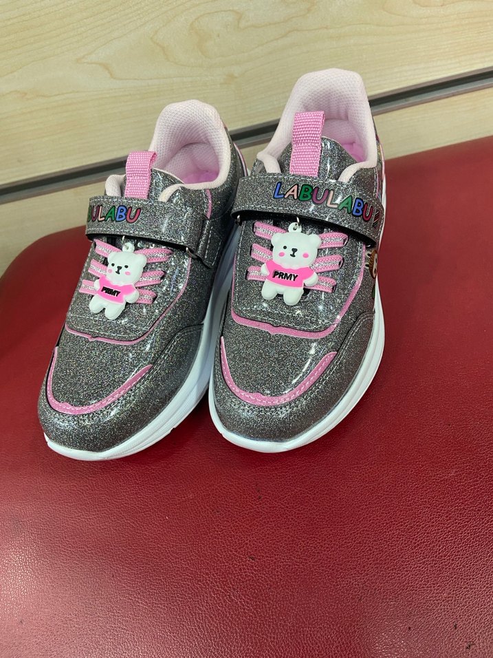 Kız Çocuk Çok Renkli Velcro Spor Ayakkabı - Görsel 4