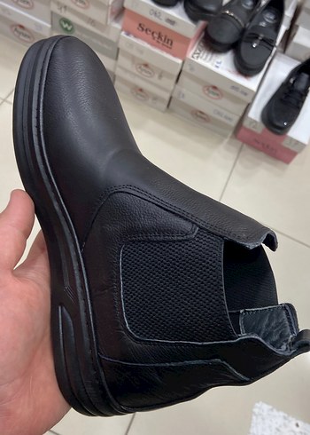 Siyah Tokalı Erkek Günlük Bot HAKİKİ DERİ SÜPER İNDİRİM SON ÜRÜN - Görsel 3