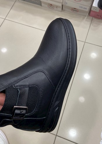 Siyah Tokalı Erkek Günlük Bot HAKİKİ DERİ SÜPER İNDİRİM SON ÜRÜN - Görsel 4