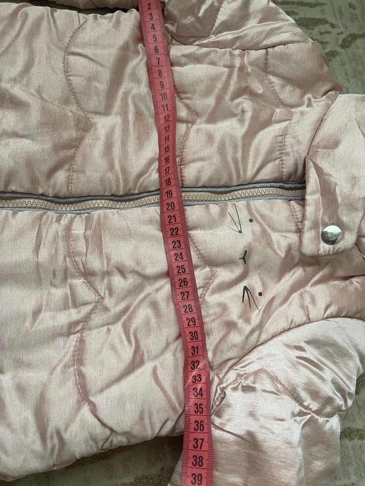 Kız Çocuk Pudra Kürklü Kapüşonlu Mont - Görsel 2