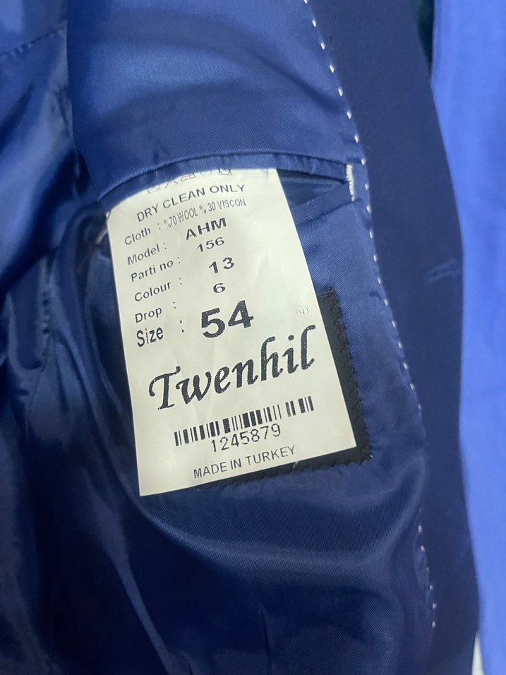 Lacivert Düğmeli Erkek Ceket - Görsel 5