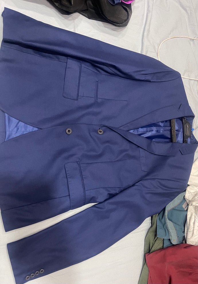 Lacivert Düğmeli Erkek Ceket - Görsel 3