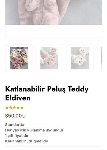 ayıcıklı eldiven - Görsel 4