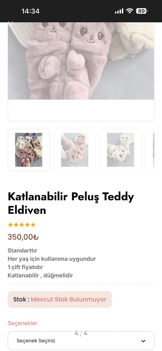 ayıcıklı eldiven - Görsel 4