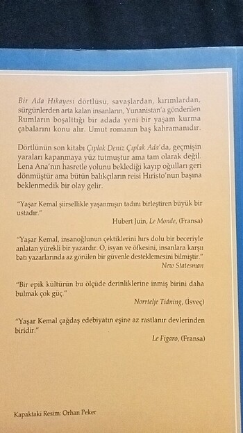  Yaşar Kemal Çıplak Deniz Çıplak Ada