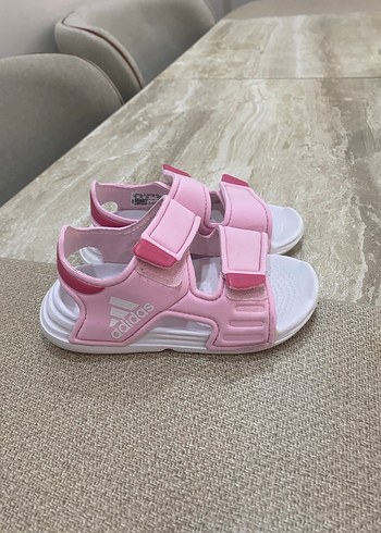 Kız Çocuk Pembe Adidas Cırtlı Sandalet - Görsel 3