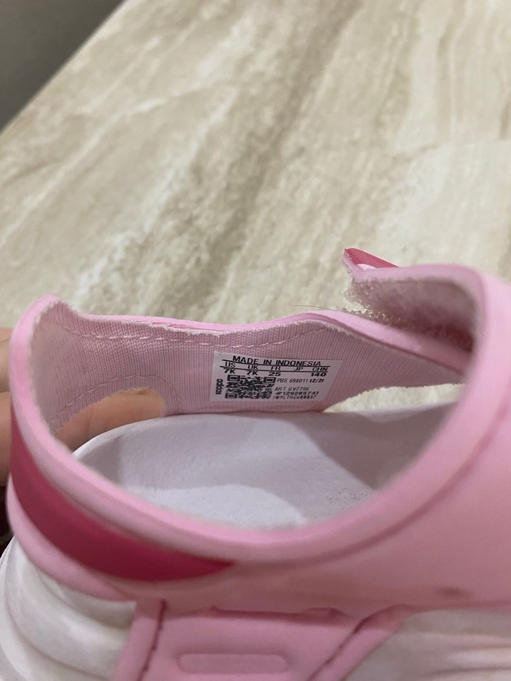 Kız Çocuk Pembe Adidas Cırtlı Sandalet - Görsel 4