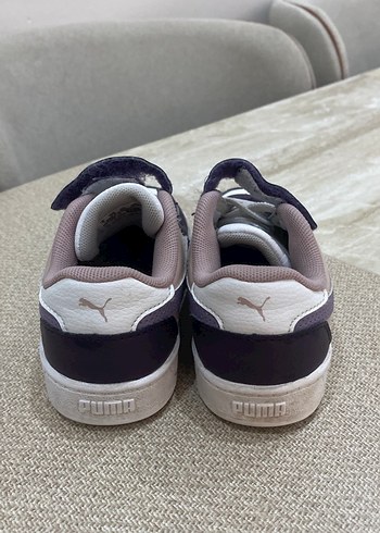 Unisex Çocuk Mor Gri Bağcıklı Cırtlı Spor Ayakkabı - Görsel 3