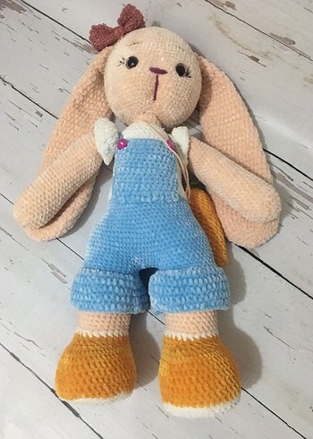 Beden Pastel Renkli Peluş Tavşan Oyuncak