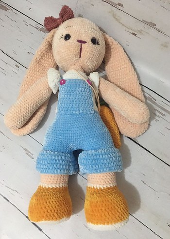 Pastel Renkli Peluş Tavşan Oyuncak