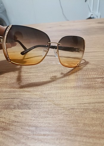 Şeffaf Bej Kadın Güneş Gözlüğü - Görsel 5