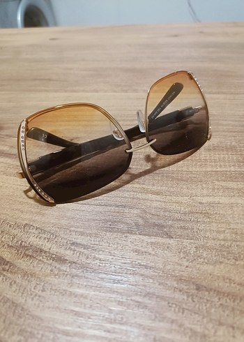 Şeffaf Bej Kadın Güneş Gözlüğü - Görsel 8