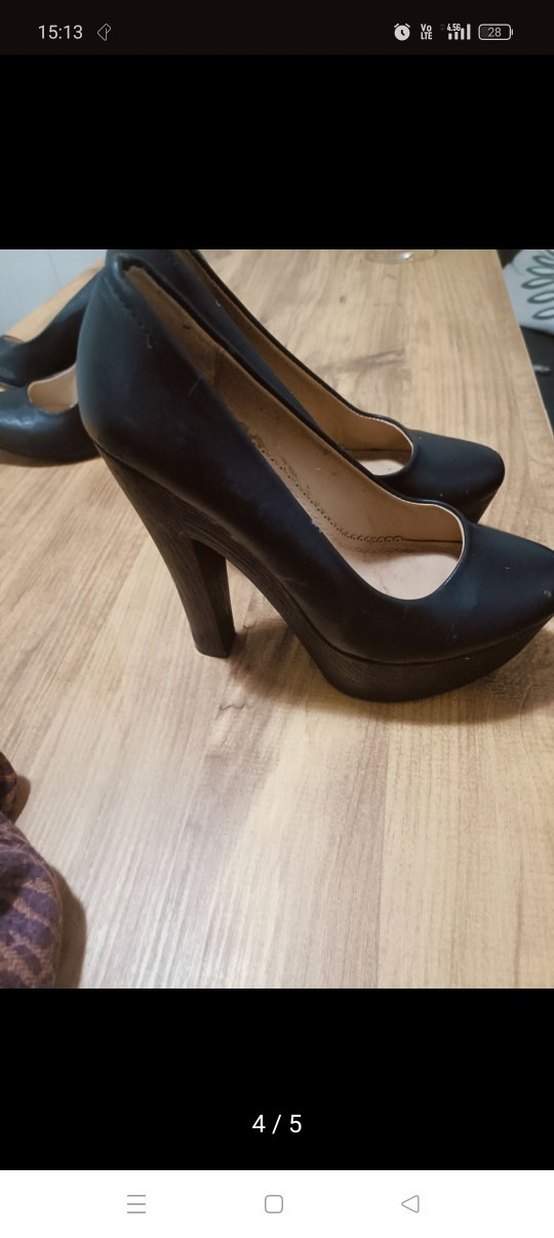 Klasik Siyah Tokalı Stiletto - Görsel 3