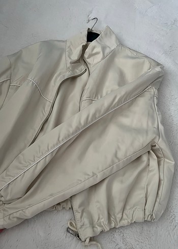 Krem ceket bershka - Görsel 6