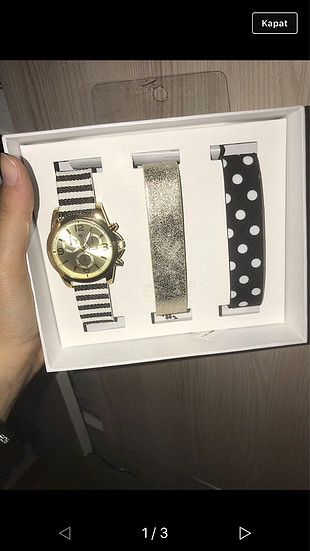 Koton kullanılmamış saat ve kordonları