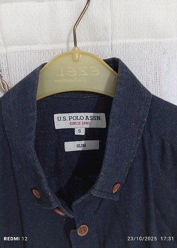 Erkek Gri Denim Uzun Kollu Gömlek - Görsel 2