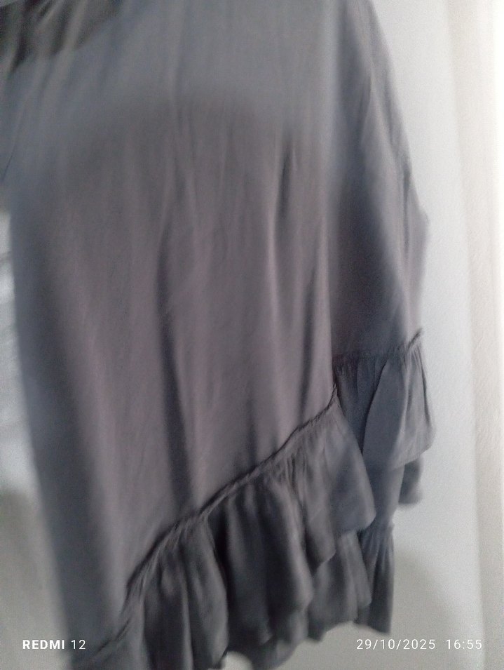 Gri Keten Kadın Takım Elbise - Görsel 5