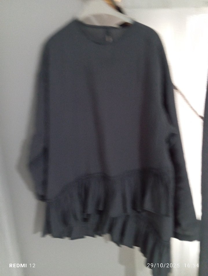 Gri Keten Kadın Takım Elbise - Görsel 2