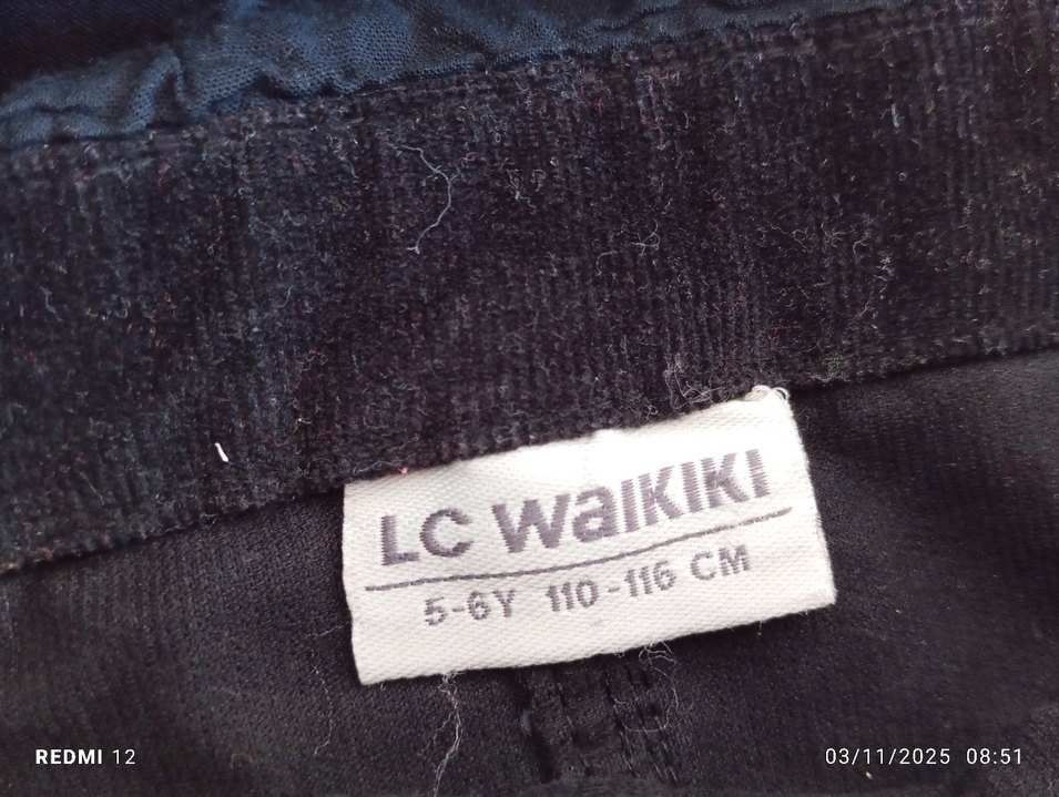 Kız Çocuk Siyah Kot Goth Askılı Tulum - Görsel 4