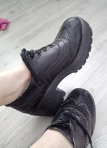 38 Beden siyah Renk Vintage ayakkabı 