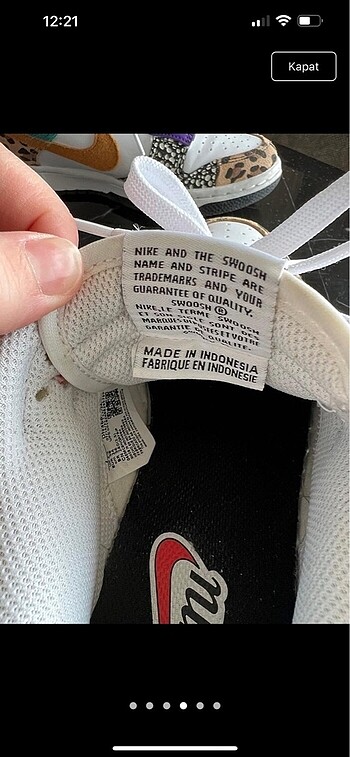 38 Beden çeşitli Renk Nike spor ayakkabı