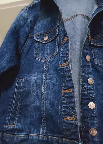 LC Waikiki Düğmeli Mavi Kadın Denim Ceket
