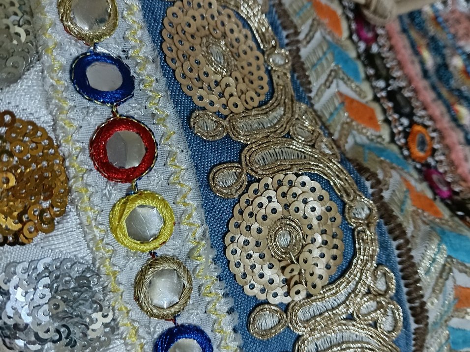 Bohem Çok Renkli İşlemeli Kadın Çanta - Görsel 5