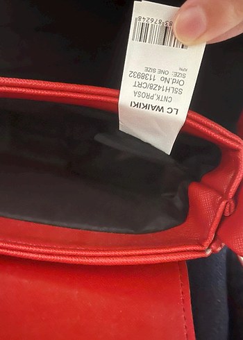 Kırmızı Deri Kadın Omuz Çantası - Görsel 3