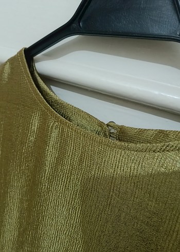 Drapeli Kadın Haki Midi Tunik - Görsel 5