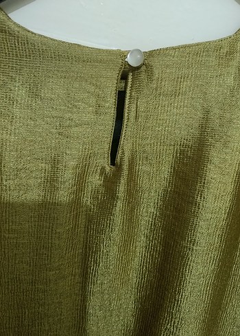 Drapeli Kadın Haki Midi Tunik - Görsel 7