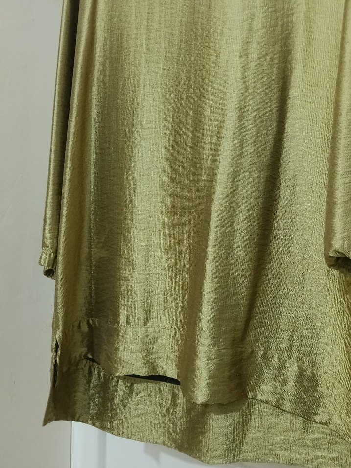 Drapeli Kadın Haki Midi Tunik - Görsel 4