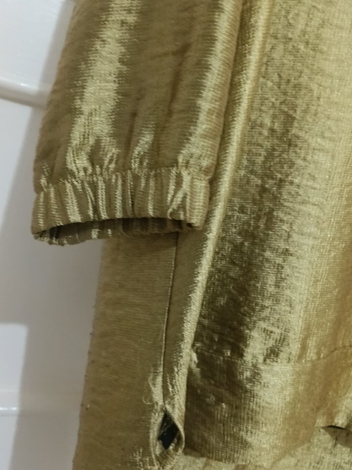 Drapeli Kadın Haki Midi Tunik - Görsel 2