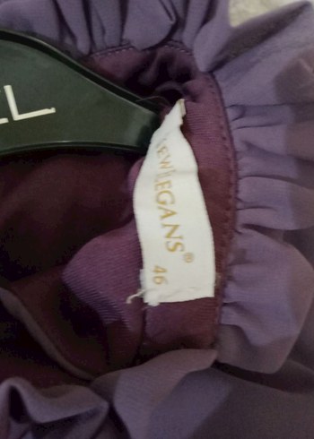 Kadın Mor Piliseli Uzun Elbise - Görsel 6