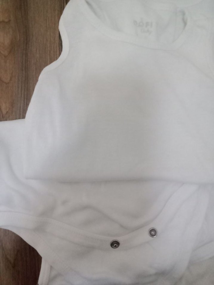 Bebek için beyaz penye atlet - Görsel 2