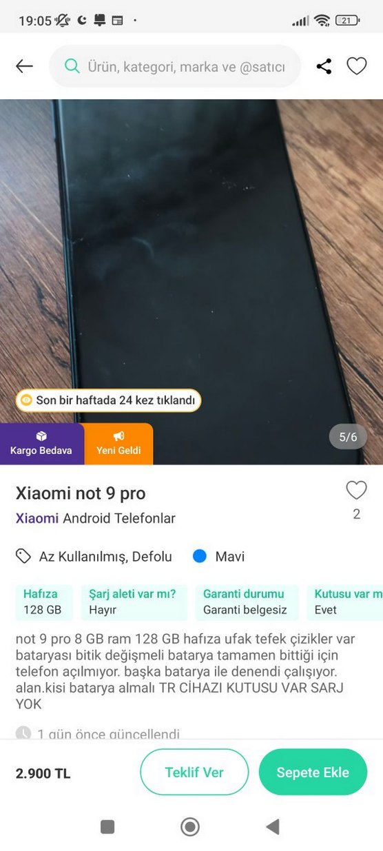 Siyah Android Telefon - Görsel 4