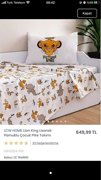 Lcw çocuk pike takımı