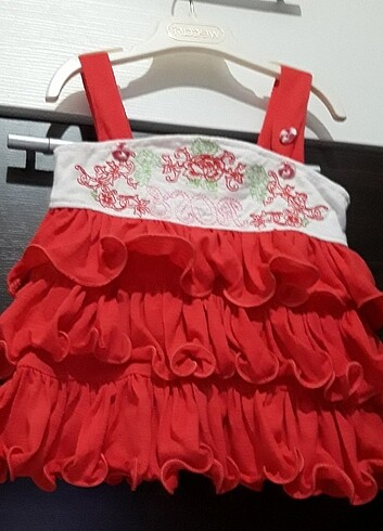 6-9 Ay Beden Kız bebek elbise