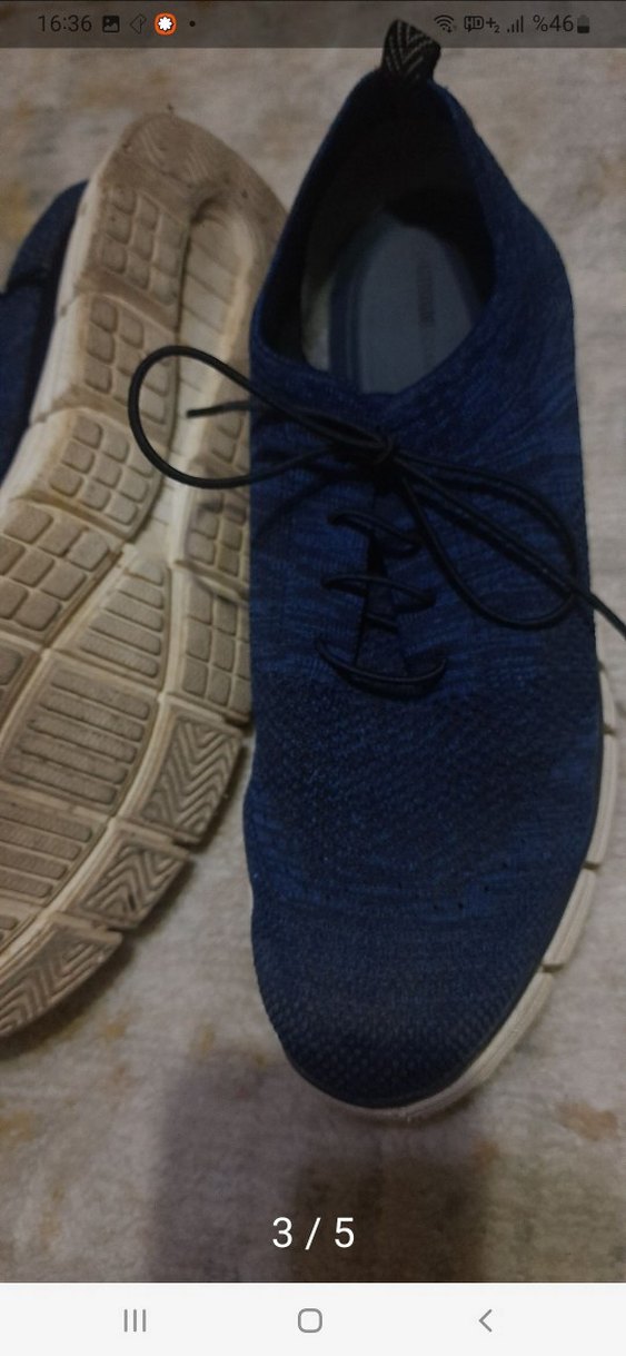 Mavi Erkek Spor Ayakkabı Bağcıkları - Görsel 3